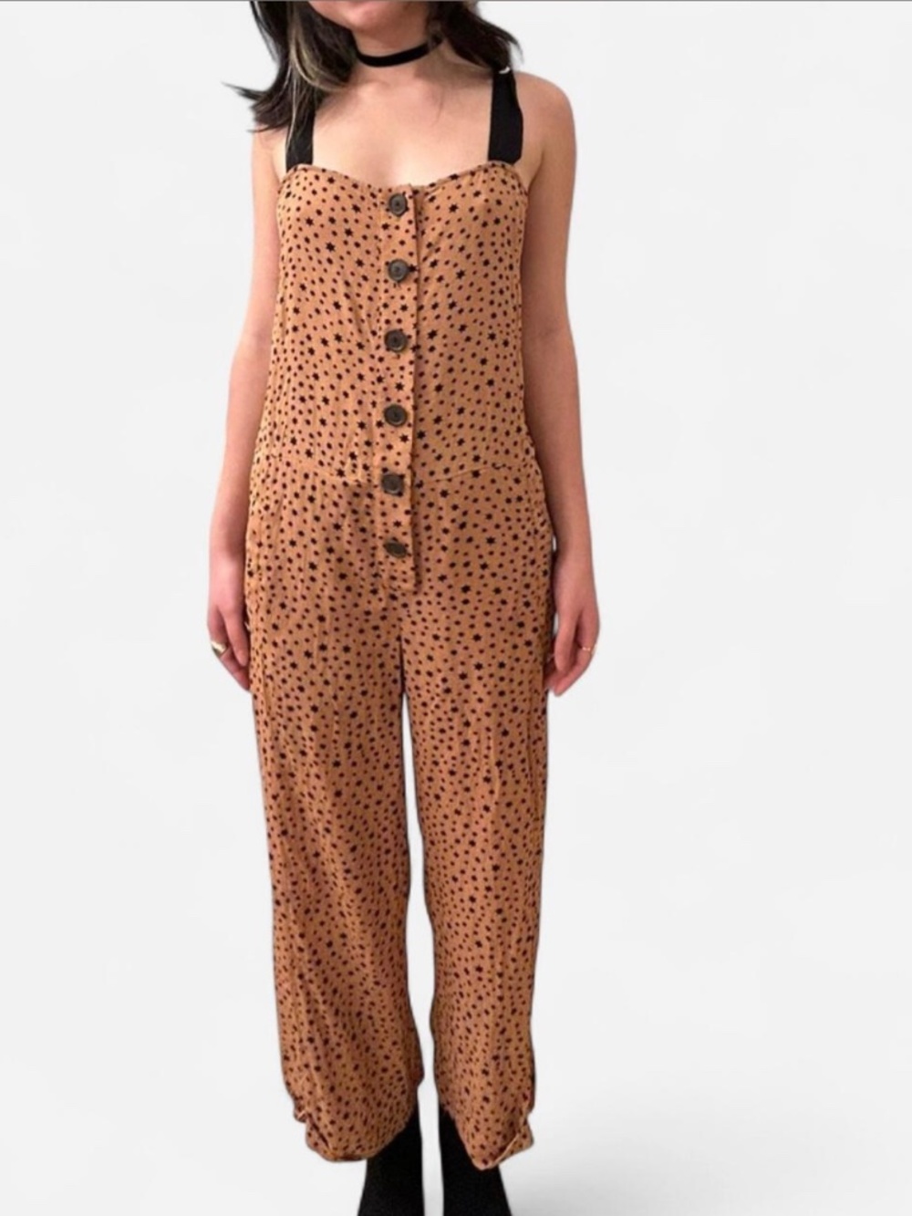Creatures Of Comfort silk jumpsuit with star pattern